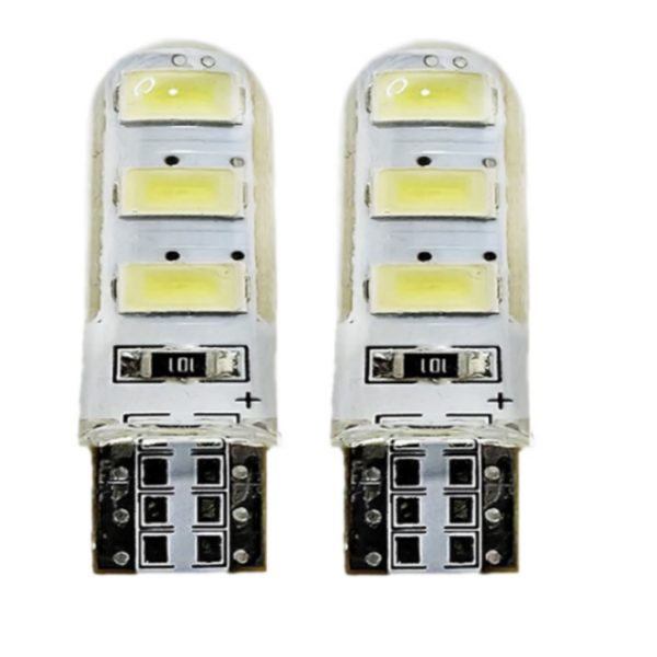 T10 SILICONA CORTA BLANCA 12V W5W 12961 COBL